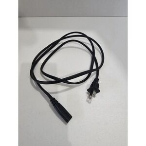 2-Prong Power Cord IEC C7 Figure 8 AC Cable Black Replacement